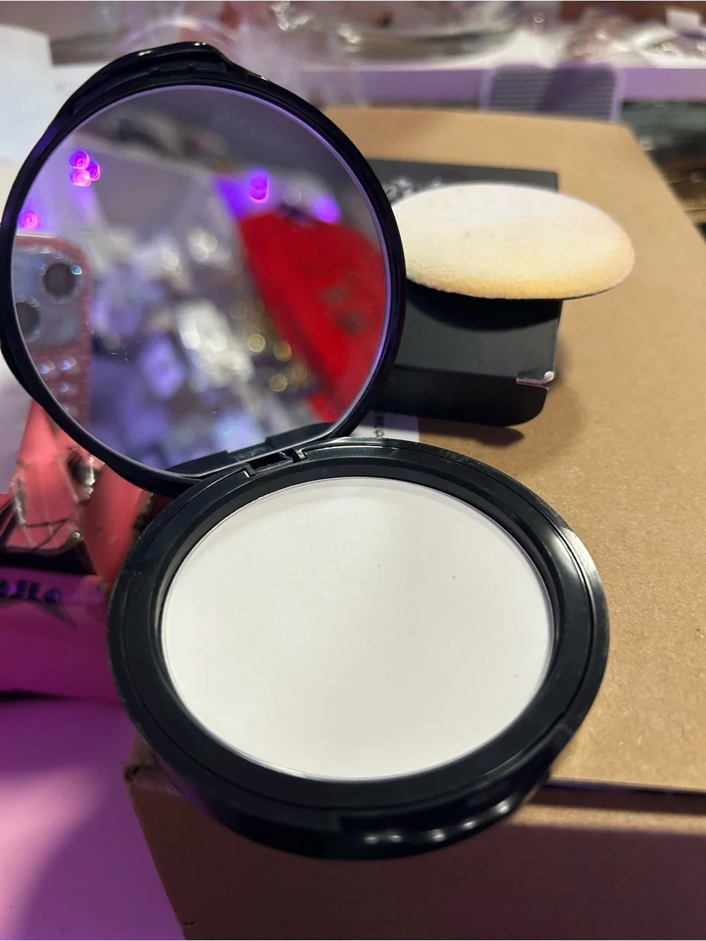 Kat Von D Lock-It Compact - Black with Silver Logo